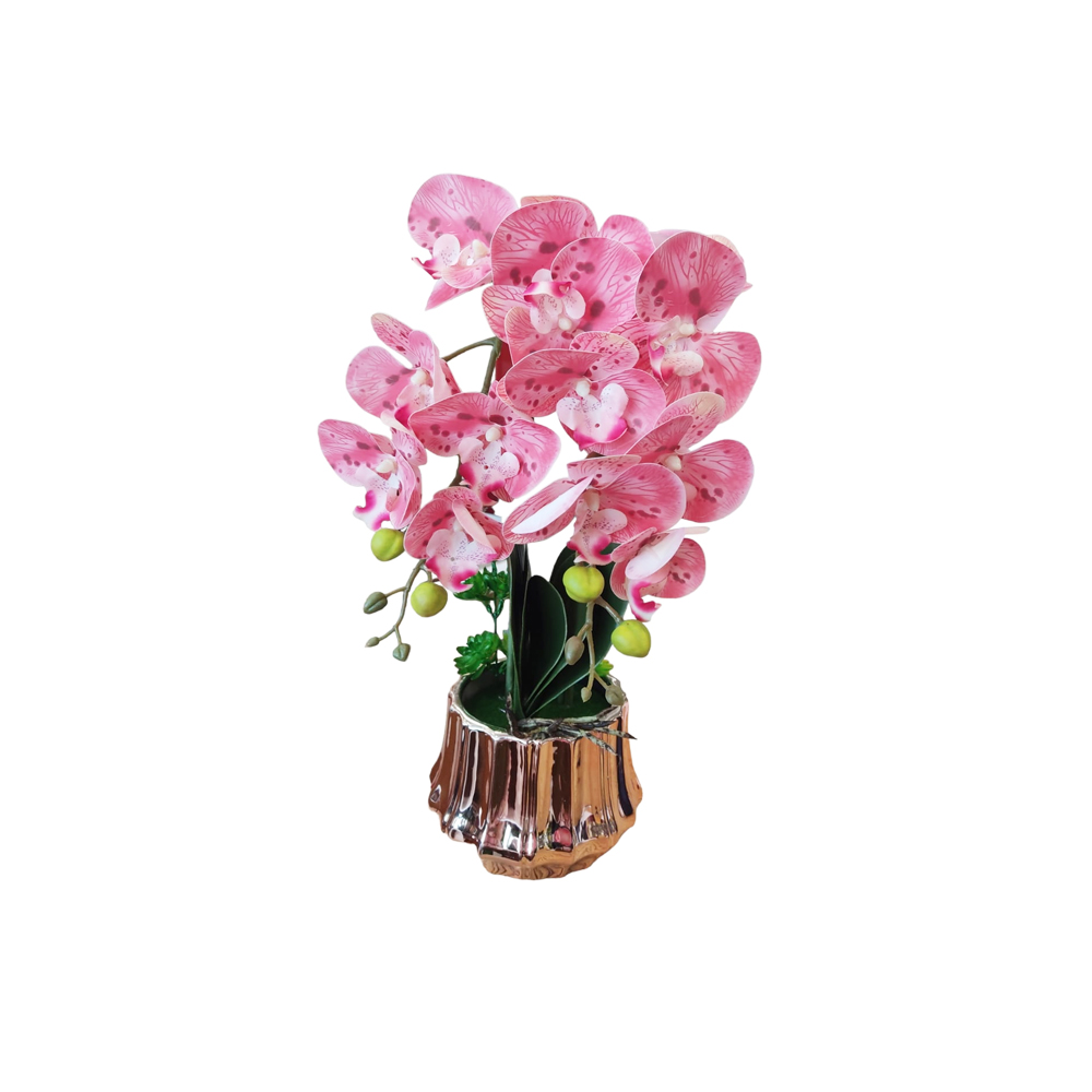 DECO ORQUIDEAS VANDA ROSA / FLORERO ROSE G.