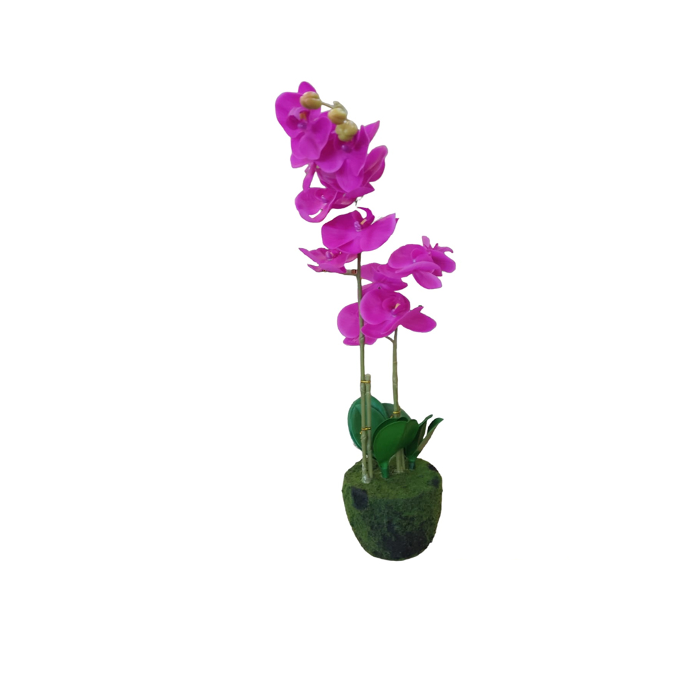 DECO ORQUIDEA FUCSIA EN MACETA