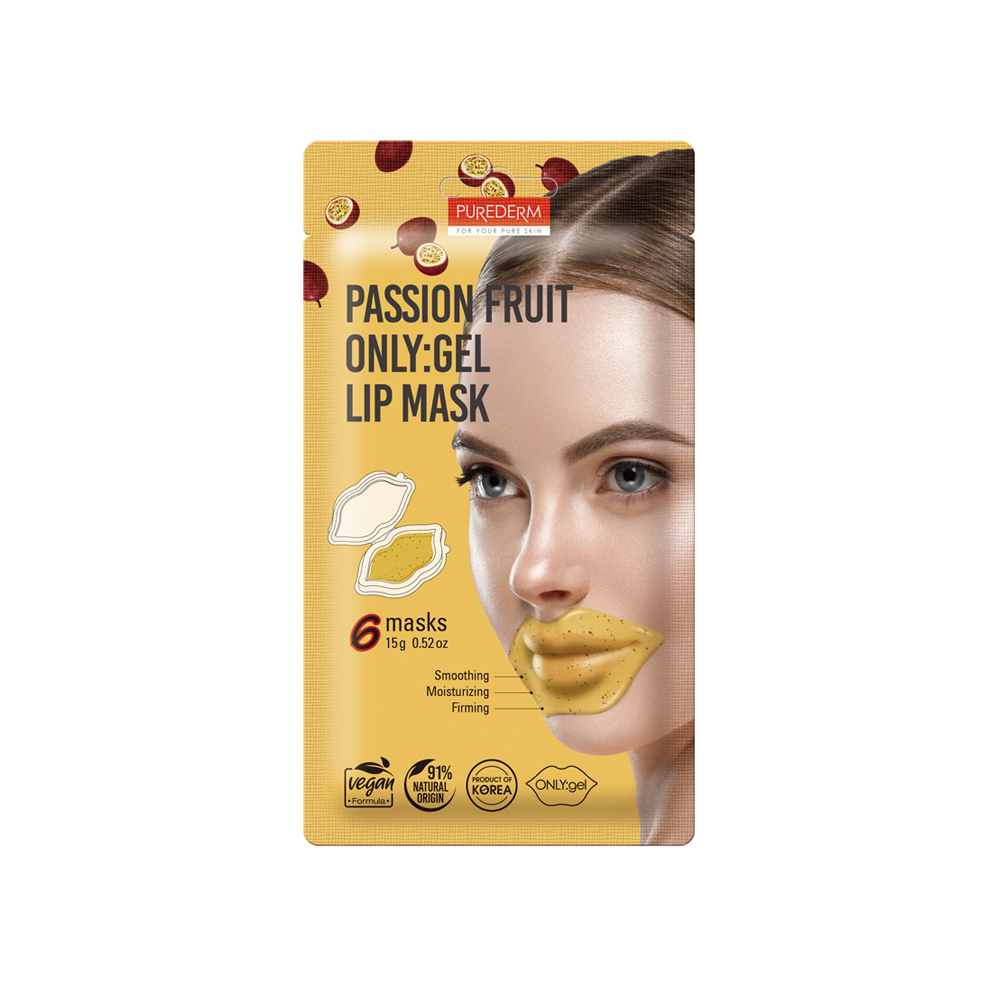 322840 PUREDERM PASSION FRUIT ONLY: GEL LIP MASK - ADS787