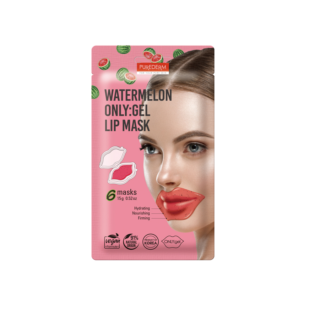 322833 PUREDERM WATERMELON ONLY: GEL LIP MASK - ADS786