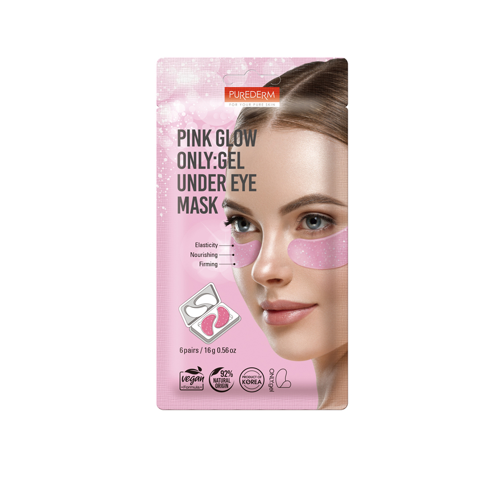 321577 PUREDERM PINK GLOW ONLY GEL UNDER EYE MASK