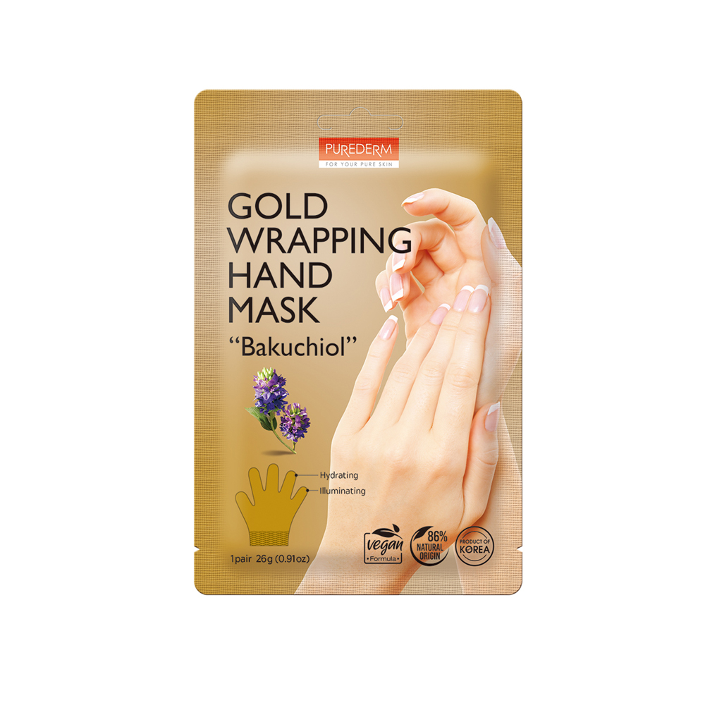 323243 PUREDERM GOLD WRAPPING HAND MASK - ADS140