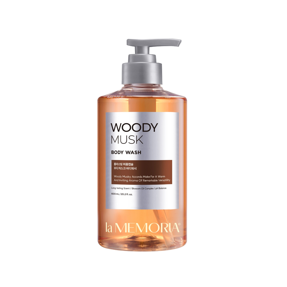 398616 LA MEMORIA WOODY MUSK BODY WASH 600ML