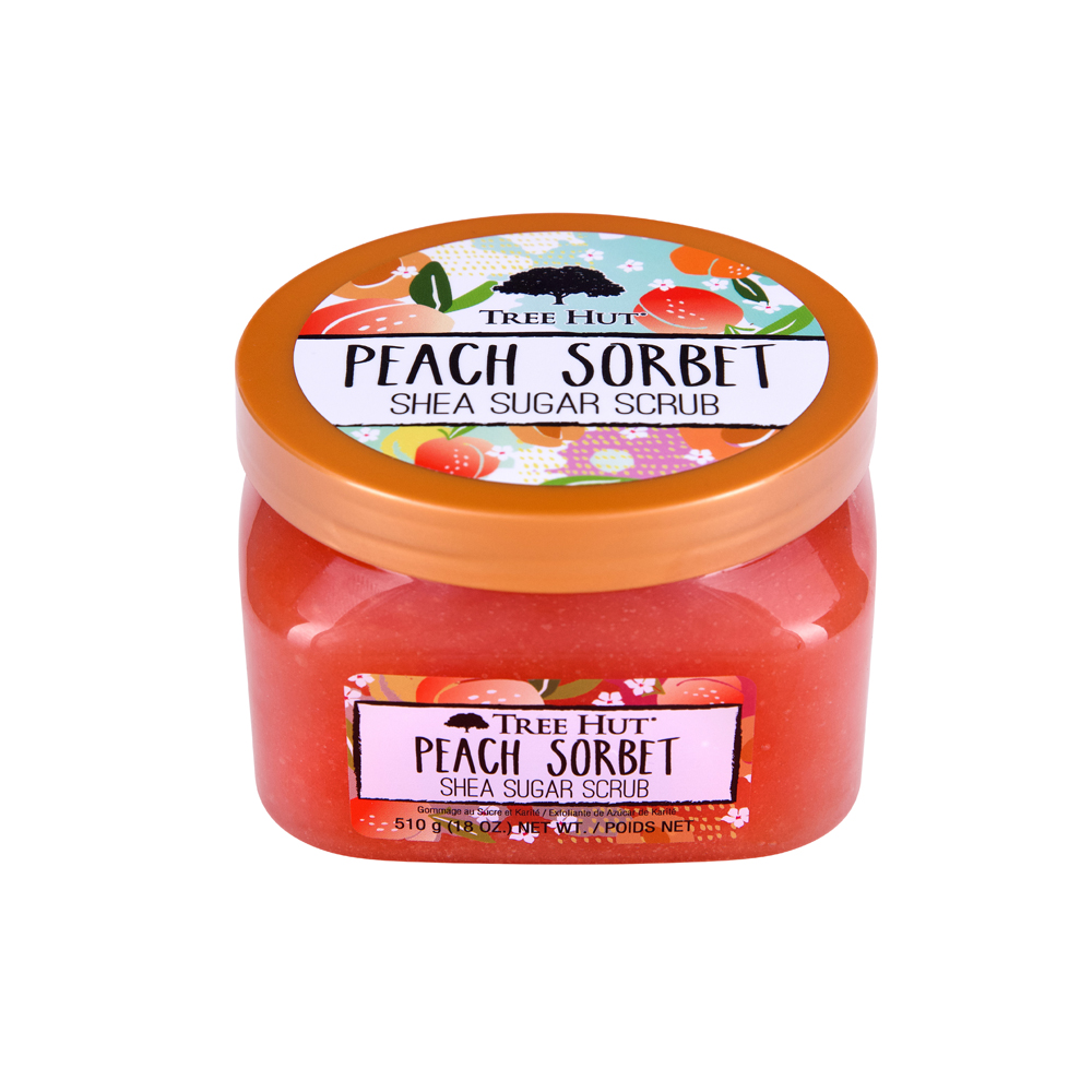 002984 TREE HUT PEACH SORBET SHEA SUGAR SCRUB