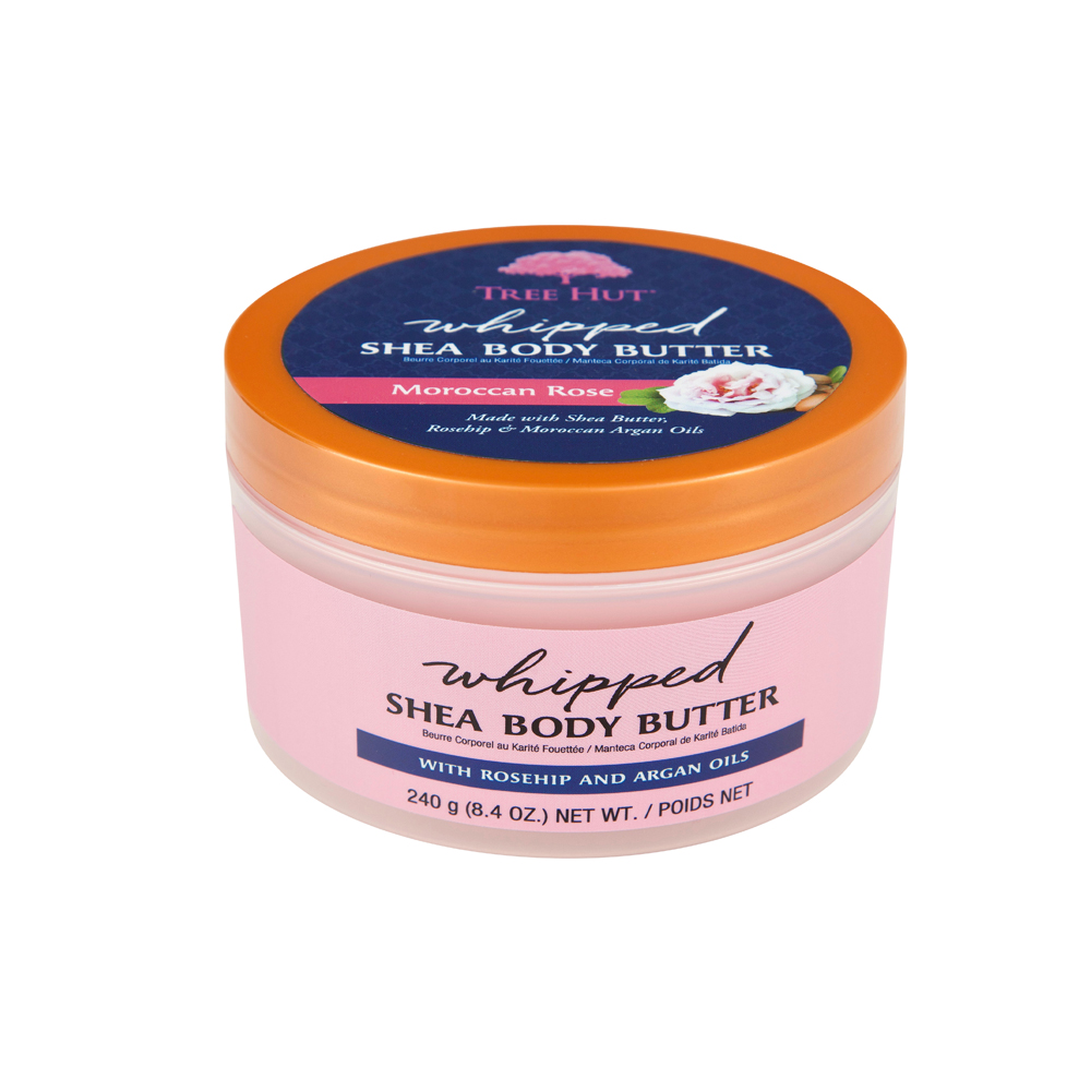 015168 TREE HUT WHIPPED BODY BUTTER MOROCCAN ROSE 