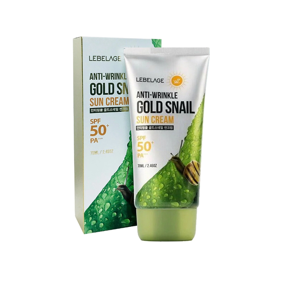 091898 LEBELAGE ANTI-WRINKLE GOLD SNAIL SUN CREAM 