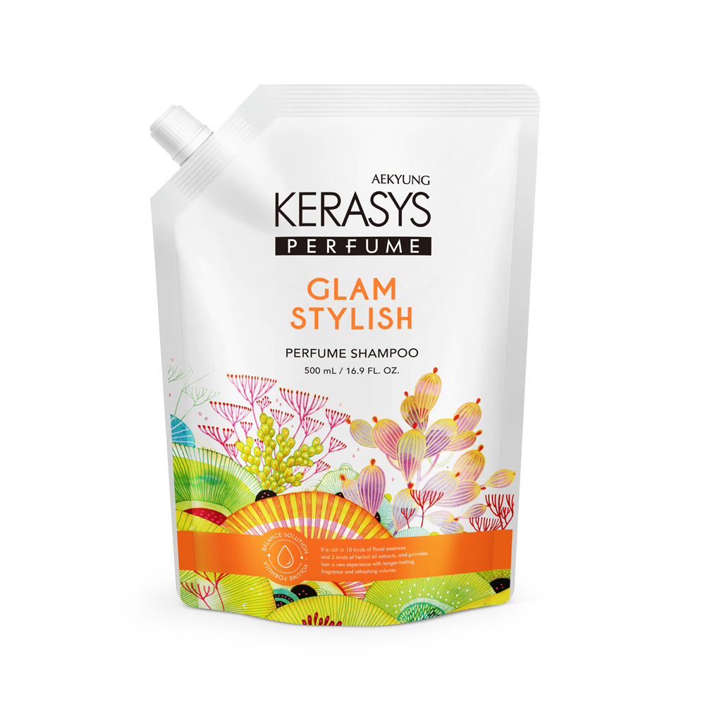 396988 KERASYS GLAM STYLISH  REFIL SHAMPOO 500ML