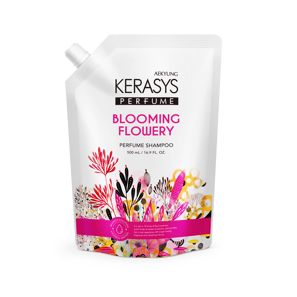 396971 KERASYS BLOOMING FLOWERY REFIL SHAMPOO 500ML