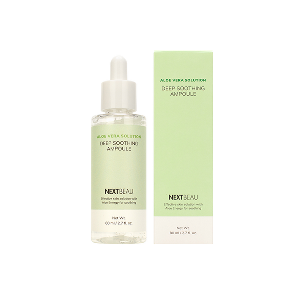 982285 NEXTBEAU ALOE VERA SOLUTION DEEP SOOTHING AMPOULE 80ML