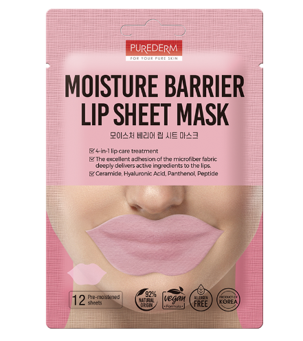 324462 PUREDERM MOISTURE BARRIER LIP SHEET MASK - ADS796