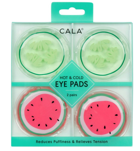 691699 CALA HOT&COLD EYE PADS 2 PAIRS - CUCUMBER/WATERMELON