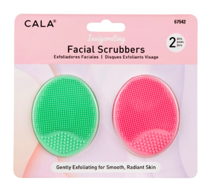 675422 CALA FACIAL SCRUBBERS 2PCS