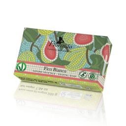 [45908] 432840 FLORINDA VEGETAL SOAP 100G WHITE FIG MOSAIC