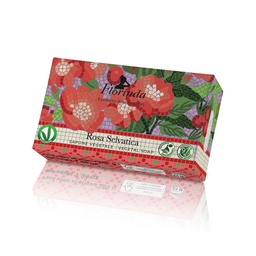 [45909] 432857 FLORINDA VEGETAL SOAP 100G WILD ROSE MOSAIC