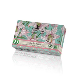 [45910] 432864 FLORINDA VEGETAL SOAP 100G ROSE LILY MOSAIC