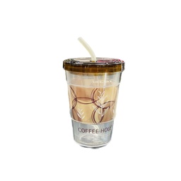 [014679] HAP510B STRAW MUG CUP 470ML /BROWN LOCK&LOCK