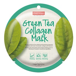 [23501] 187865 PUREDERM GREEN TEA COLLAGEN MASK - ADS807