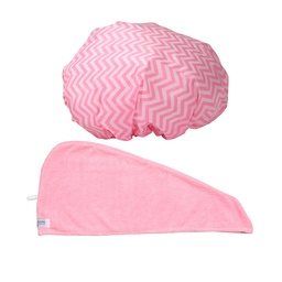 [24127] 692405 CALA HAIR TURBAN&SHOWER CAP - 69240