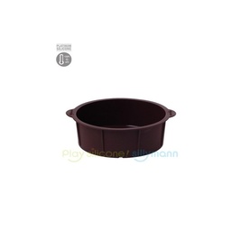 [25631] 152033 SILLYMANN ROUND CAKE MOULD - BROWN