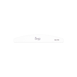 [29914] 1008304 OMG HALF MOON WHITE NAIL FILE 100/180 20PC