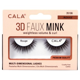 [31576] 351067 CALA 3D FAUX MINK PESTAÑA #35106 ROUGE