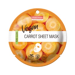 [33962] 320211 PUREDERM VEGAN CARROT SHEET MASK - ADS874