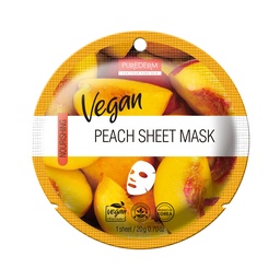 [33969] 320150 PUREDERM VEGAN PEACH SHEET MASK ADS865