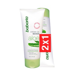 [35515] 704465 BABARIA CREMA PARA MANOS ALOE 2X1