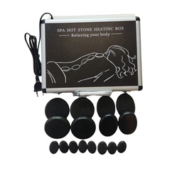 [37019] SPA HOT STONE HEATINC BOX 16PC