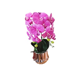 [38941] DECO ORQUIDEAS CYMBIDIUM FUCSIA / FLORERO ROSE G.