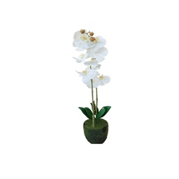 [38953] DECO ORQUIDEA BLANCA EN MACETA