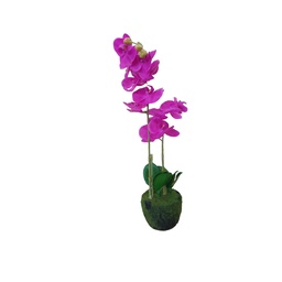 [38954] DECO ORQUIDEA FUCSIA EN MACETA