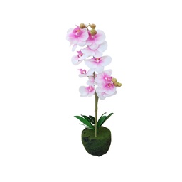 [38955] DECO ORQUIDEA ROSADA EN MACETA