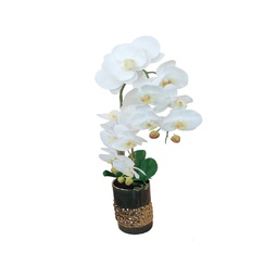 [38965] DECO ORQUIDEA BLANCA GRANDE CON FLORERO